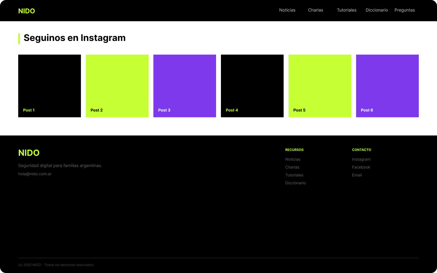 Desktop 10 - footer + instagram